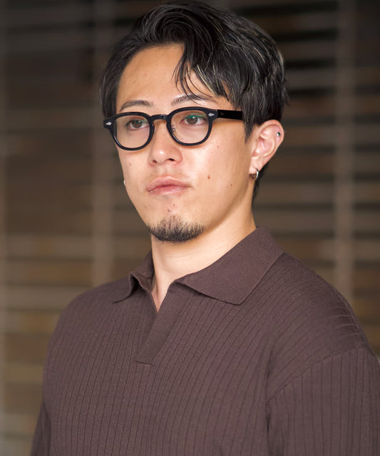 【Sサイズ】ニットポロ(ブラウン)