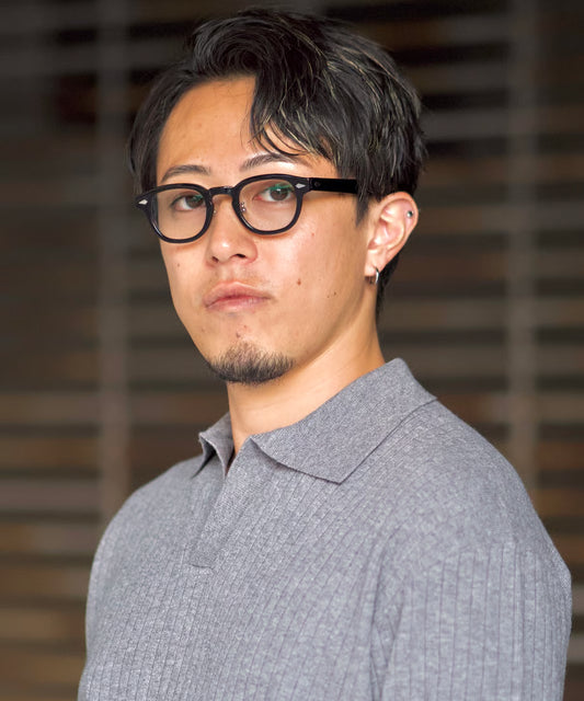 【Sサイズ】ニットポロ (グレー)