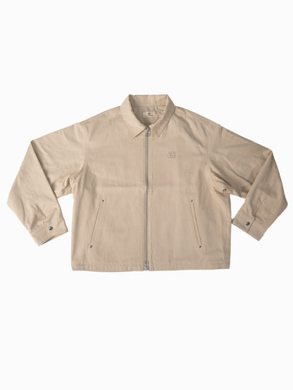 BROTHERS TWILL ZIP JACKET / Beige