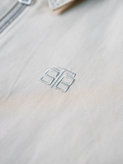 BROTHERS TWILL ZIP JACKET / Beige
