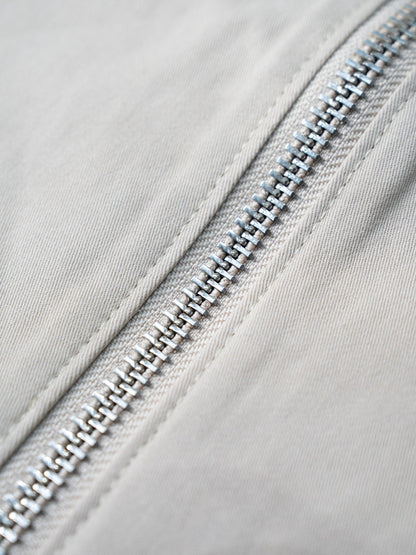 BROTHERS TWILL ZIP JACKET / Beige