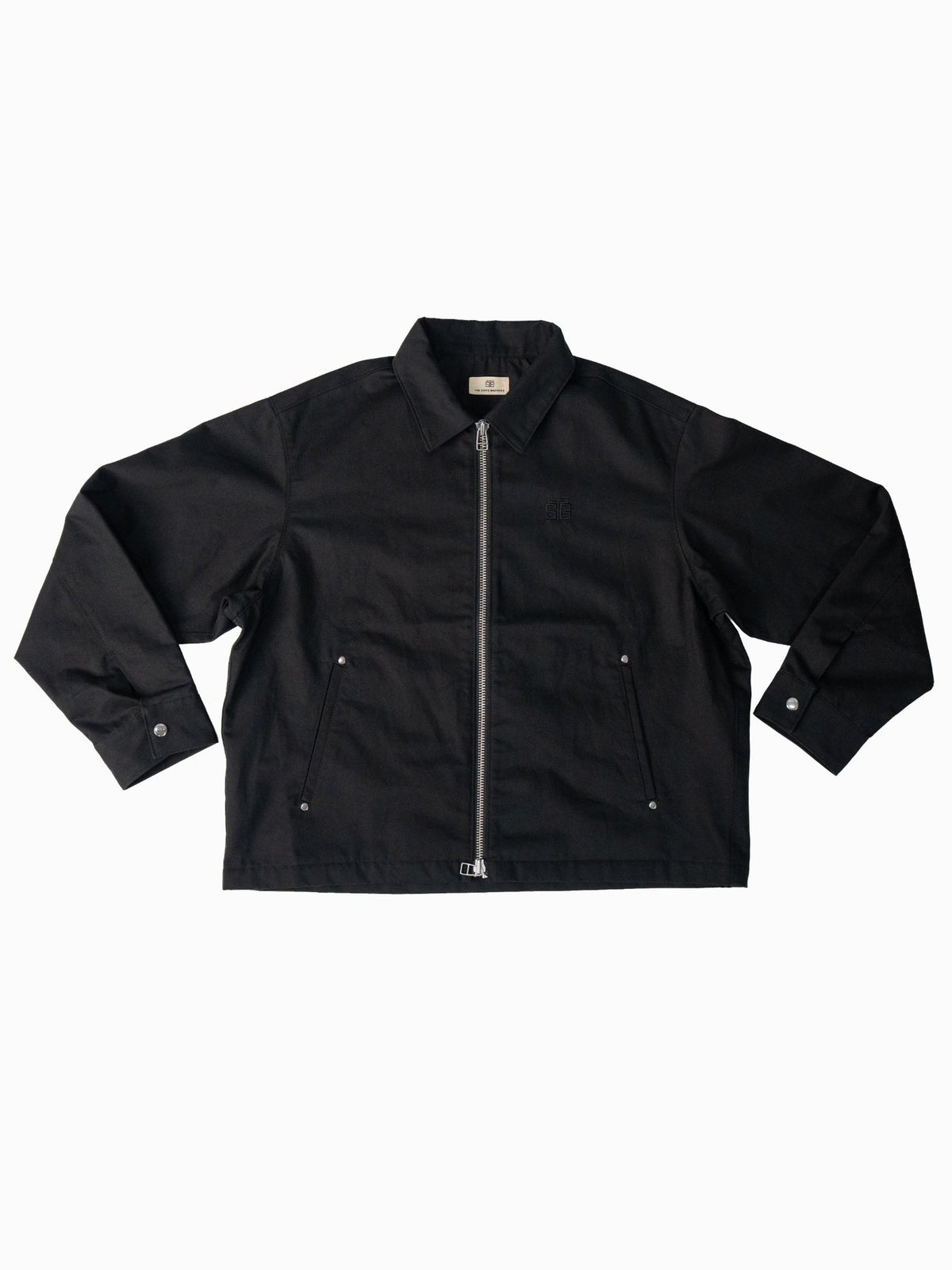 BROTHERS TWILL ZIP JACKET / Black