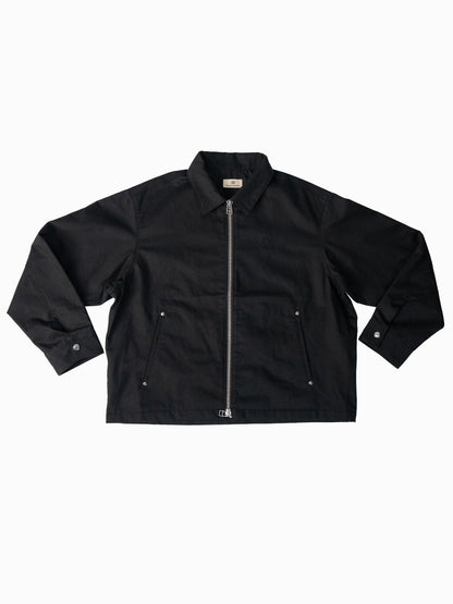 BROTHERS TWILL ZIP JACKET / Black