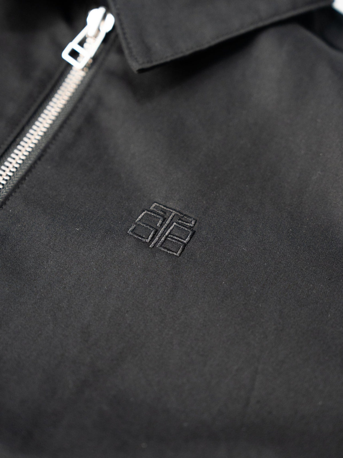 BROTHERS TWILL ZIP JACKET / Black