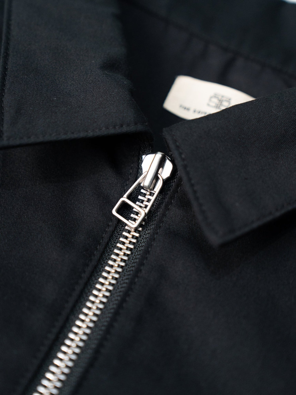 BROTHERS TWILL ZIP JACKET / Black