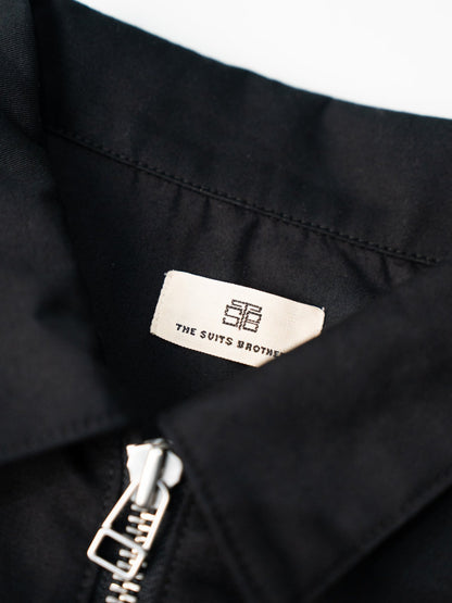 BROTHERS TWILL ZIP JACKET / Black