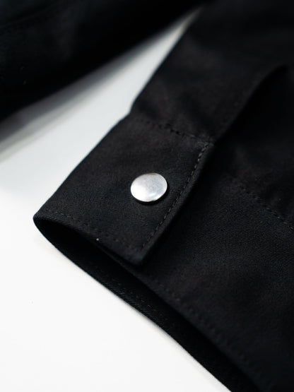 BROTHERS TWILL ZIP JACKET / Black