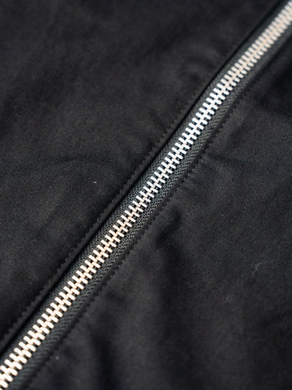 BROTHERS TWILL ZIP JACKET / Black