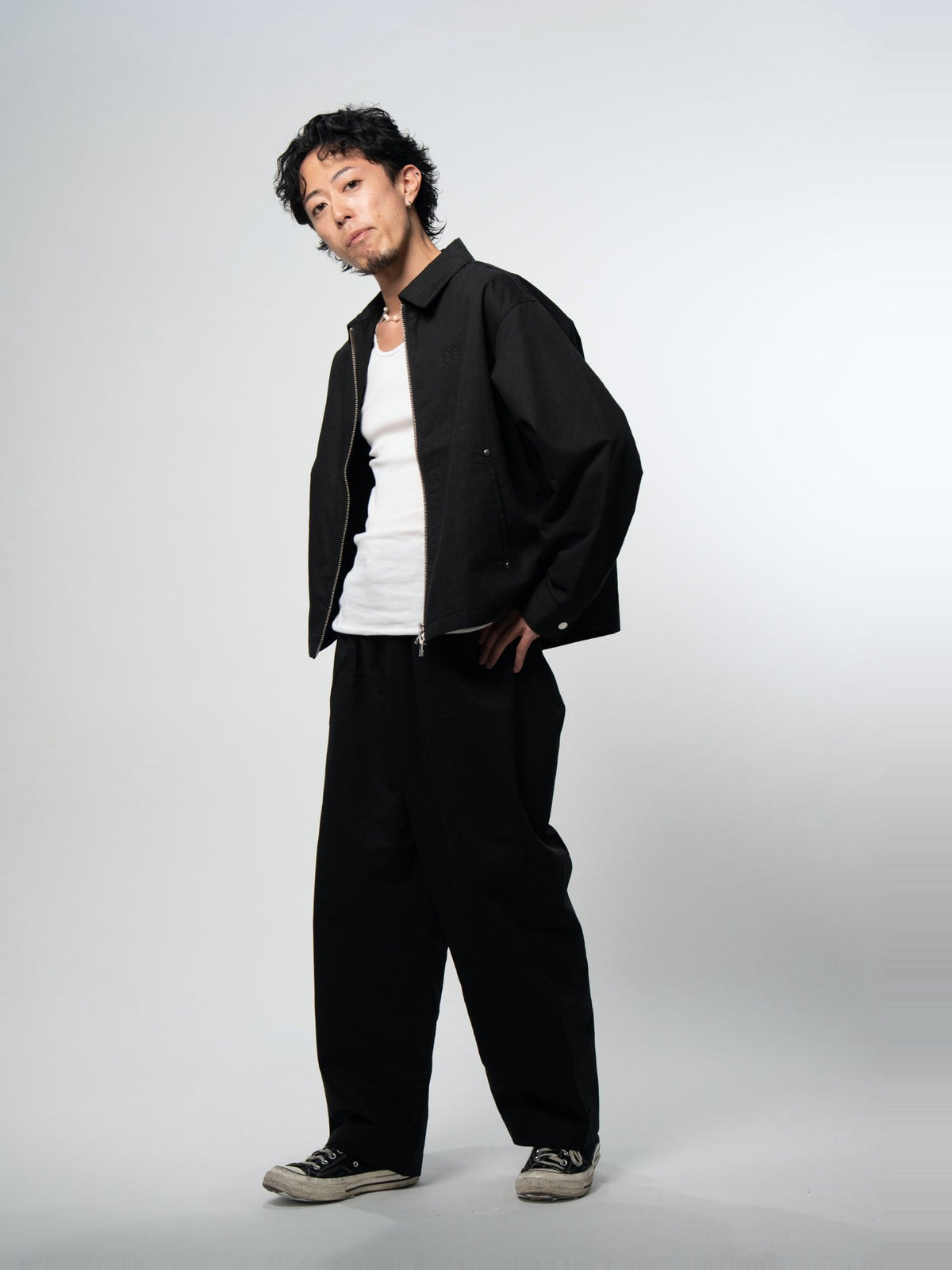 BROTHERS TWILL PANTS / Black