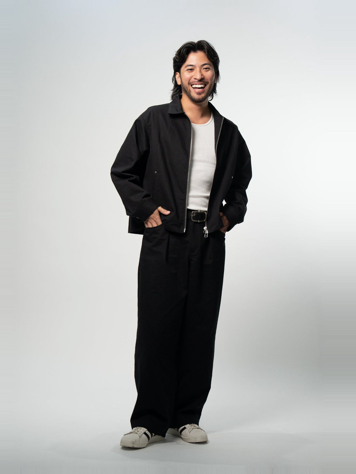 BROTHERS TWILL PANTS / Black